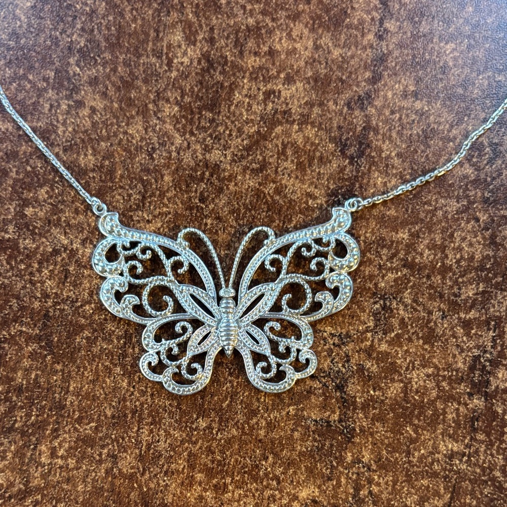 Delicate butterfly necklace